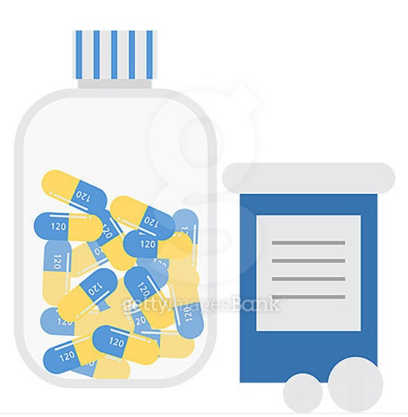 약병에 들어 있는 알약