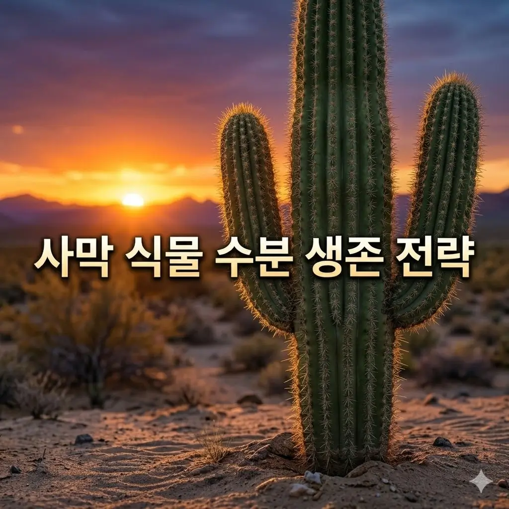사막 식물이 수분 증발을 줄이는 대표적인 방법들