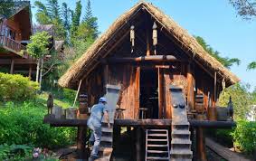 데족 전통 마을 (Ako Dhong Village) 사진(출처:베트남 픽토리알)