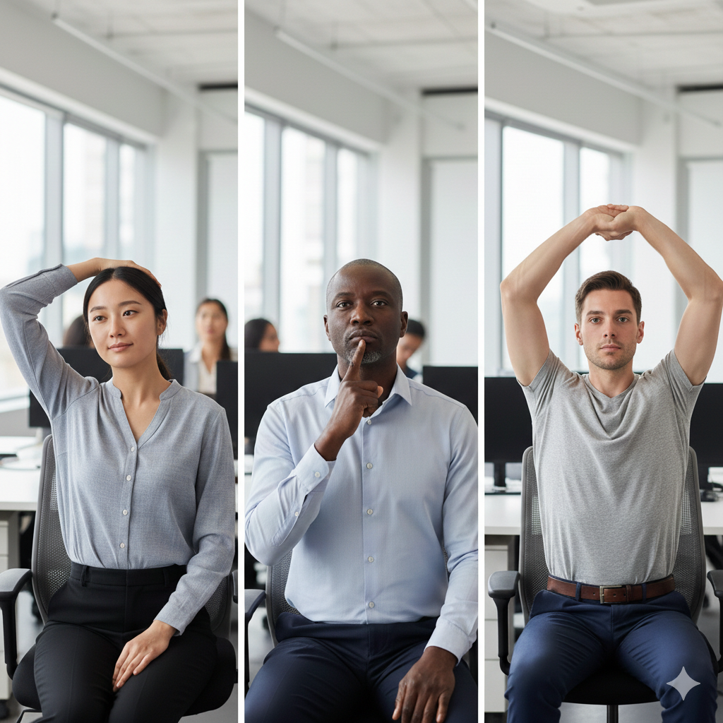 일의 능률을 높이는 10분의 기적: 사무실 거북목 교정 스트레칭 루틴