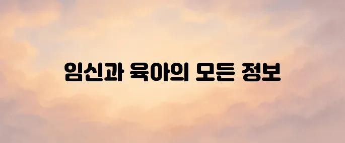 임신육아종합포털 아이사랑 (www.childcare.go.kr)
