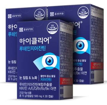 아이클리어 루테인지아잔틴&#44; 30캡슐&#44; 3박스