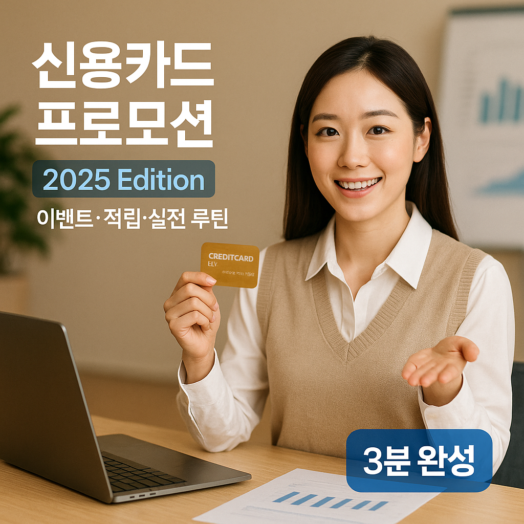 신용카드 프로모션 2025 Edition ｜ 이벤트&middot;적립&middot;실전 루틴