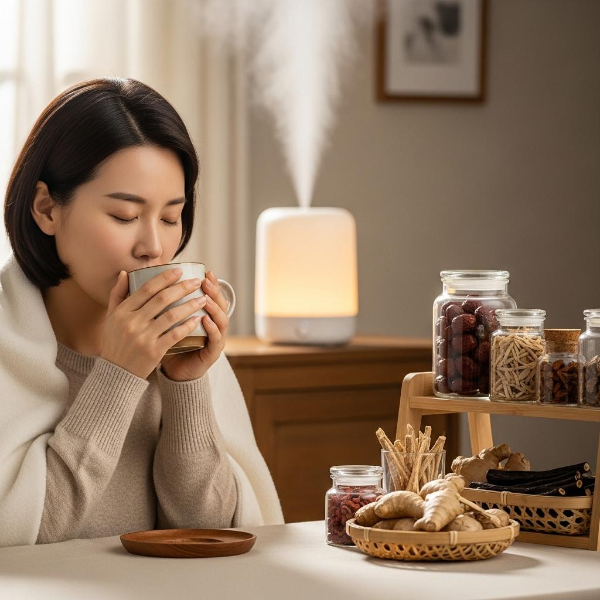 마른기침 멈추는 방법 실내 습도 조절과 차 종류