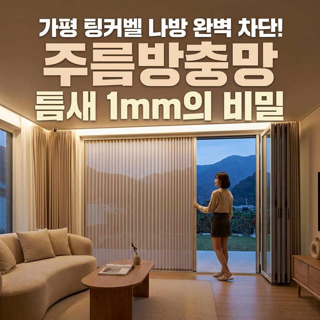 가평 전원주택 벌레 차단 팅커벨 나방 퇴치 40평형 산속 주택 폴딩도어 주름방충망 틈새막이 팩트체크로 완벽 봉쇄하기
