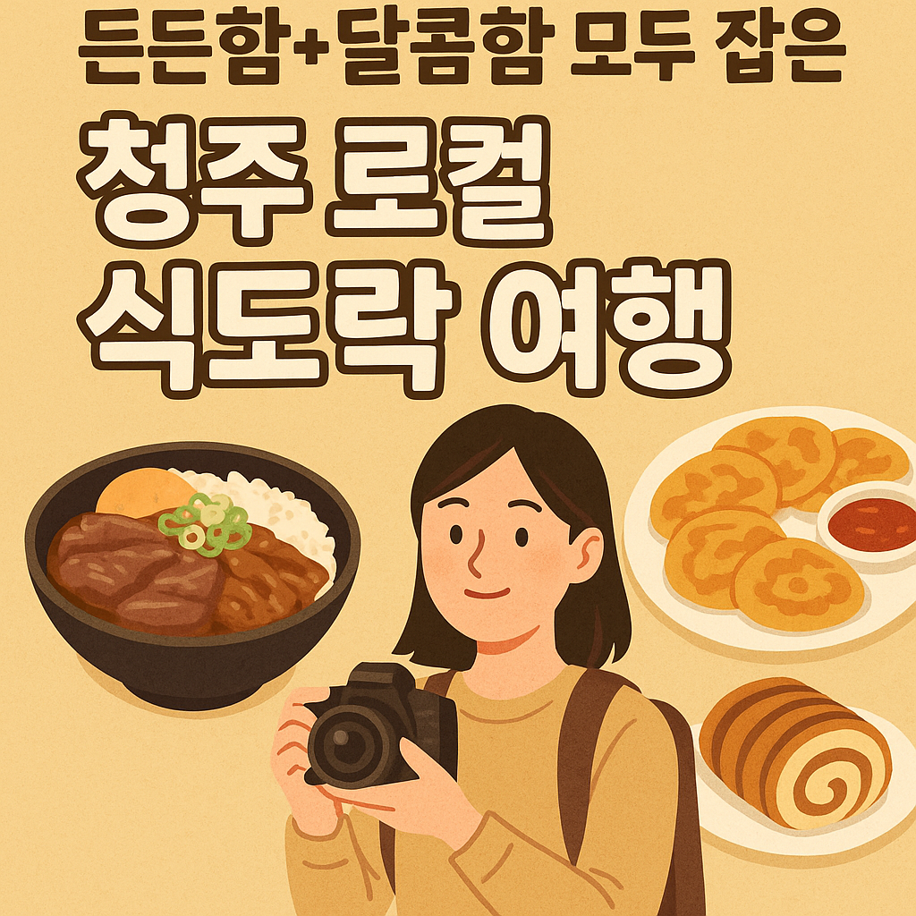 든든함+달콤함 모두 잡은 청주 로컬 식도락 여행