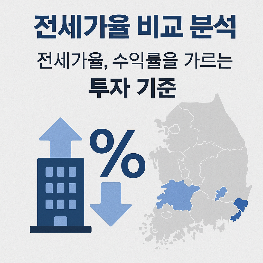 전세가율 80%? 수익형 부동산 투자자라면 꼭 봐야 할 지역별 전세가율 분석