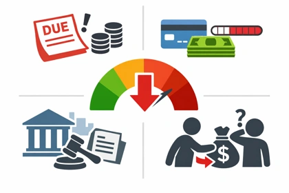 신용점수 갑자기 하락하는 주요 원인 설명13