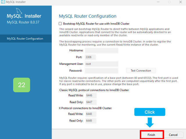 MySQL Router Configuration 완료했습니다.