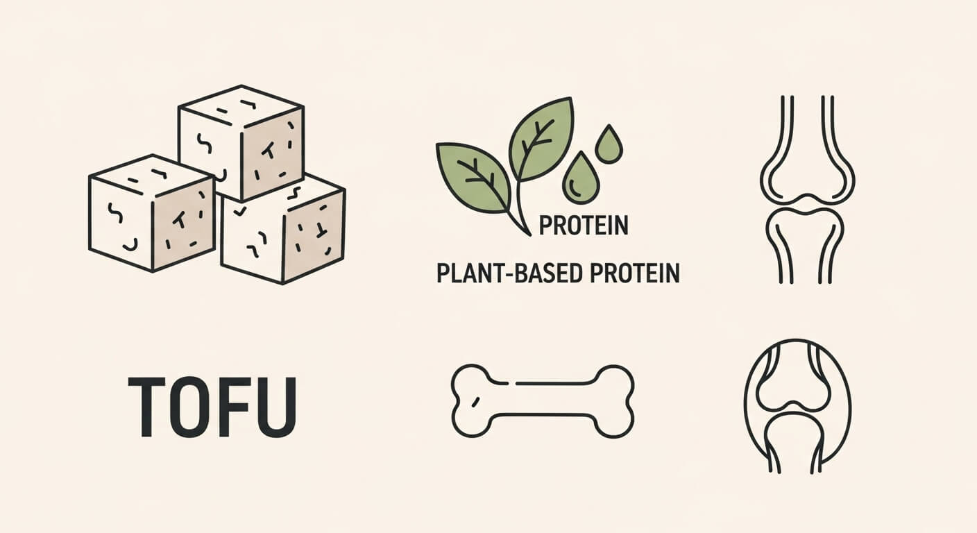4. 두부 – 식물성 단백질로 연골 유지