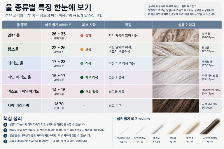 메리노 울이란? 일반 울과 어떻게 다를까?