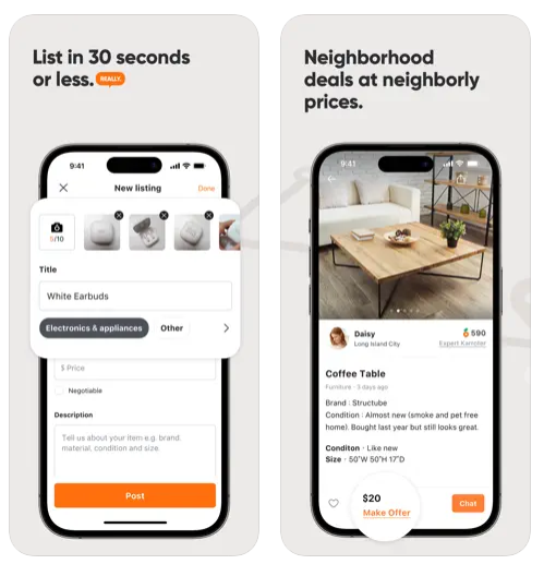 당근마켓 영문화면