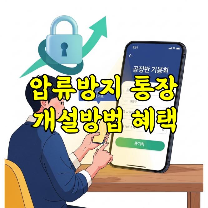 압류방지 통장 만드는 방법｜월 250만 원 생계비계좌 완벽 정리