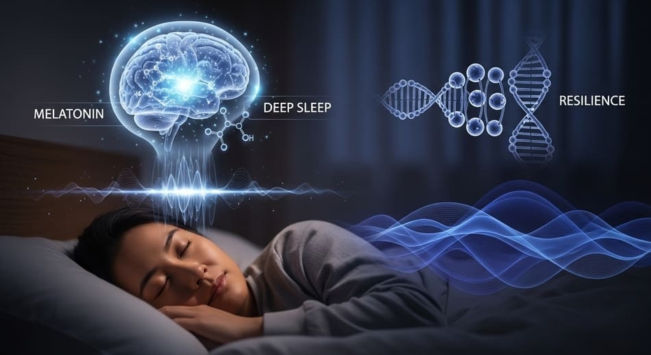수면과 건강의 과학, 멜라토닌과 깊은 수면이 회복력에 미치는 영향