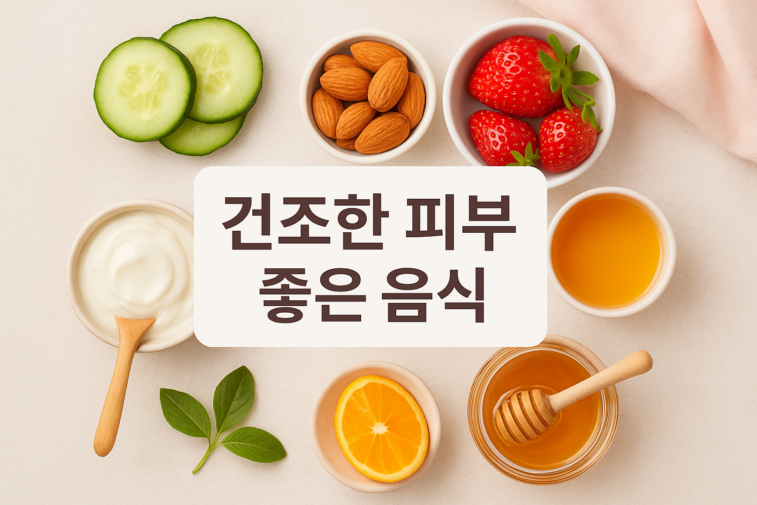 건조하고 가려운 피부에 좋은 음식 TOP 10