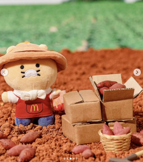맥날 할미춘식 맥도날드 춘식이 키링 패키지 출시일 익산 고구마 모짜렐라 신메뉴3