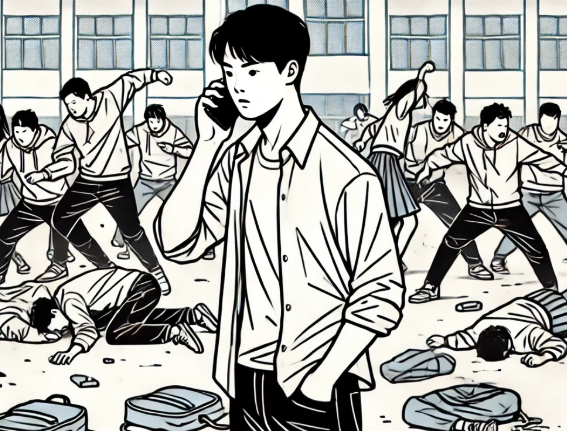 단체로 싸우며 경찰에 신고했으나 접수가 안되는 꿈