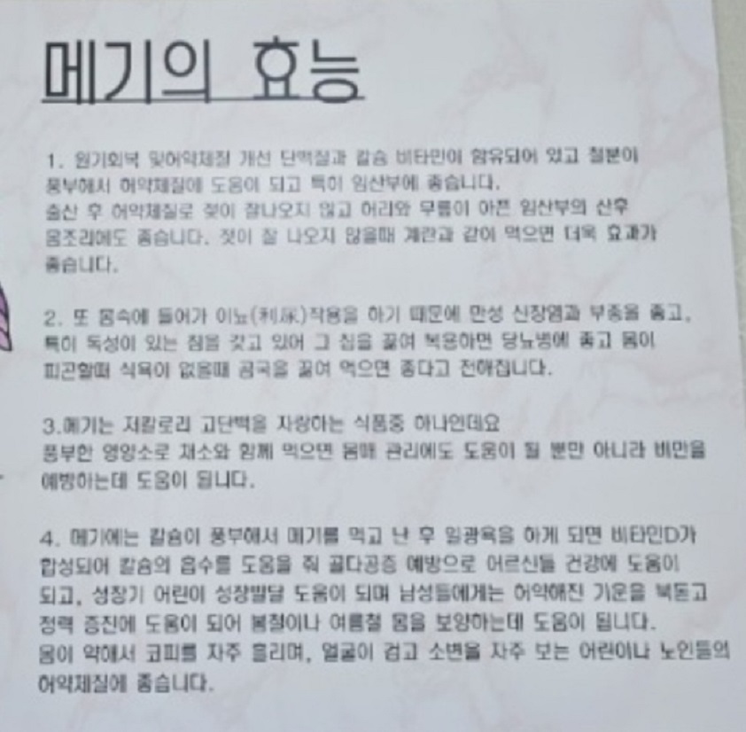 메기의효능