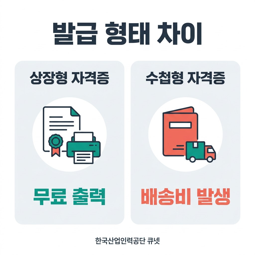 지게차 자격증 재발급 발급 형태 차이