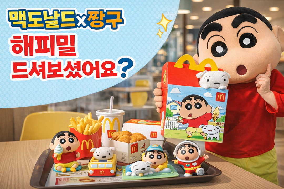 맥도날드x짱구 해피밀 내돈내산, 꼭 먹어야 하는 이유