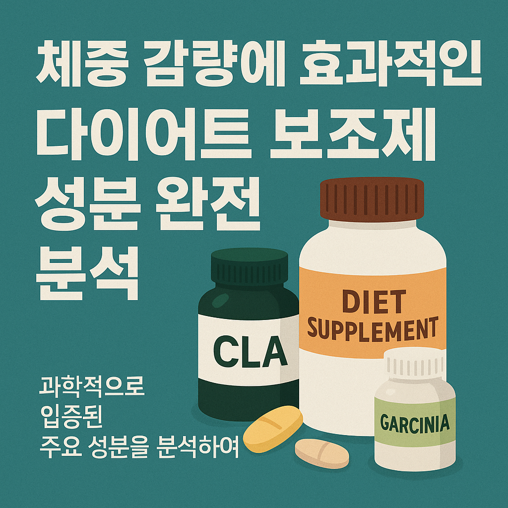 효과적인 체중 감량 보조제 성분 완전 분석