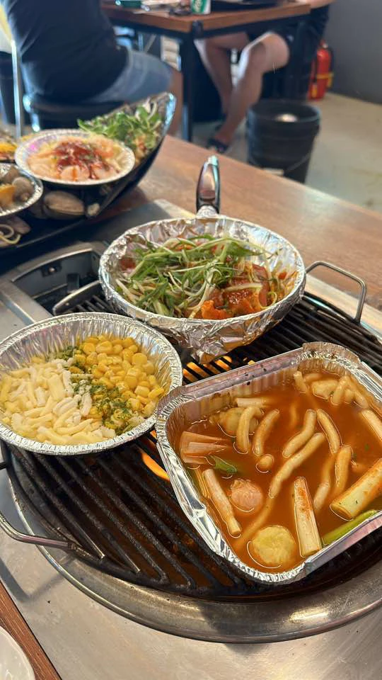 조개포차 기본찬 사진