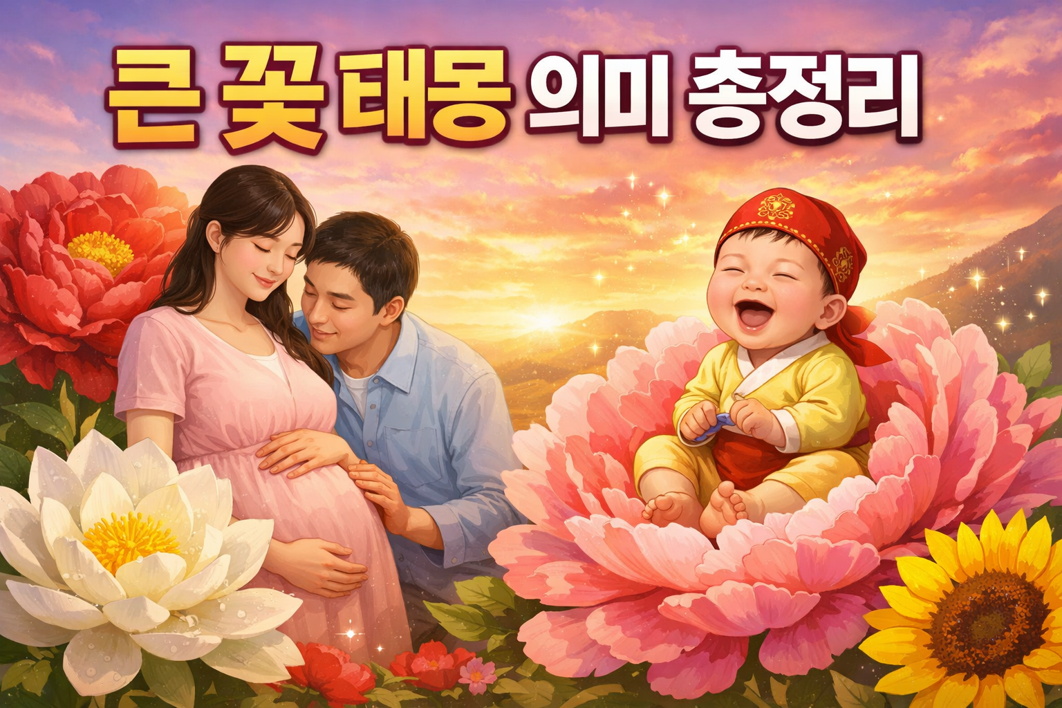큰 꽃 태몽