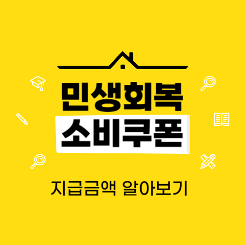 민생회복지원금 민생회복소비쿠폰 지급금액