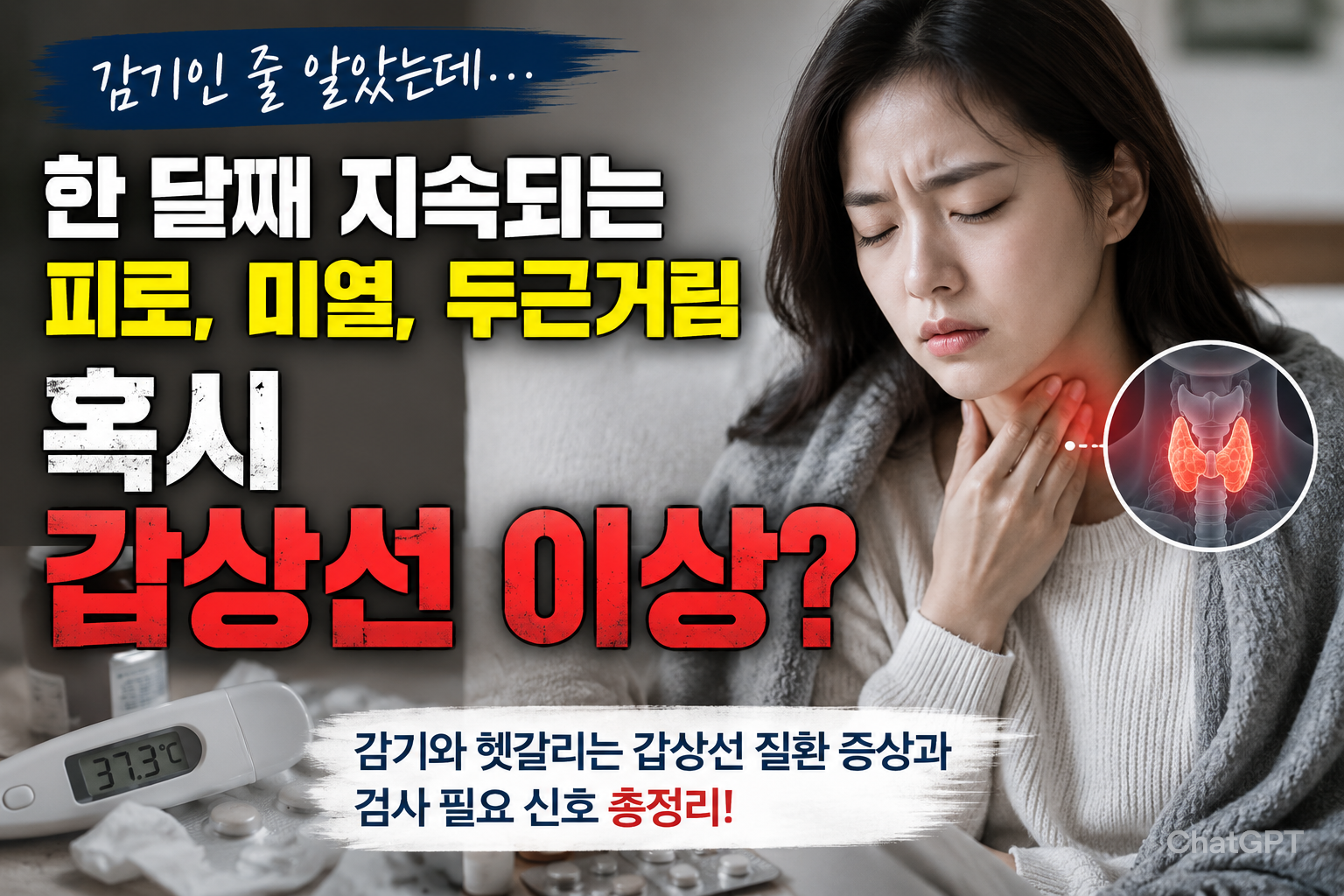 감기인 줄 알았지만 혹시?