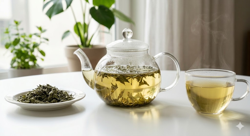 멘톨 성분으로 소화 불량을 해결하고 스트레스성 두통을 즉각 완화하는 천연 소화제 페퍼민트 허브차