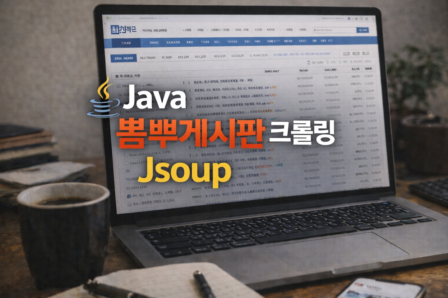 Java 뿜뿌 뽐뿌게시판 크롤링 Jsoup 샘플