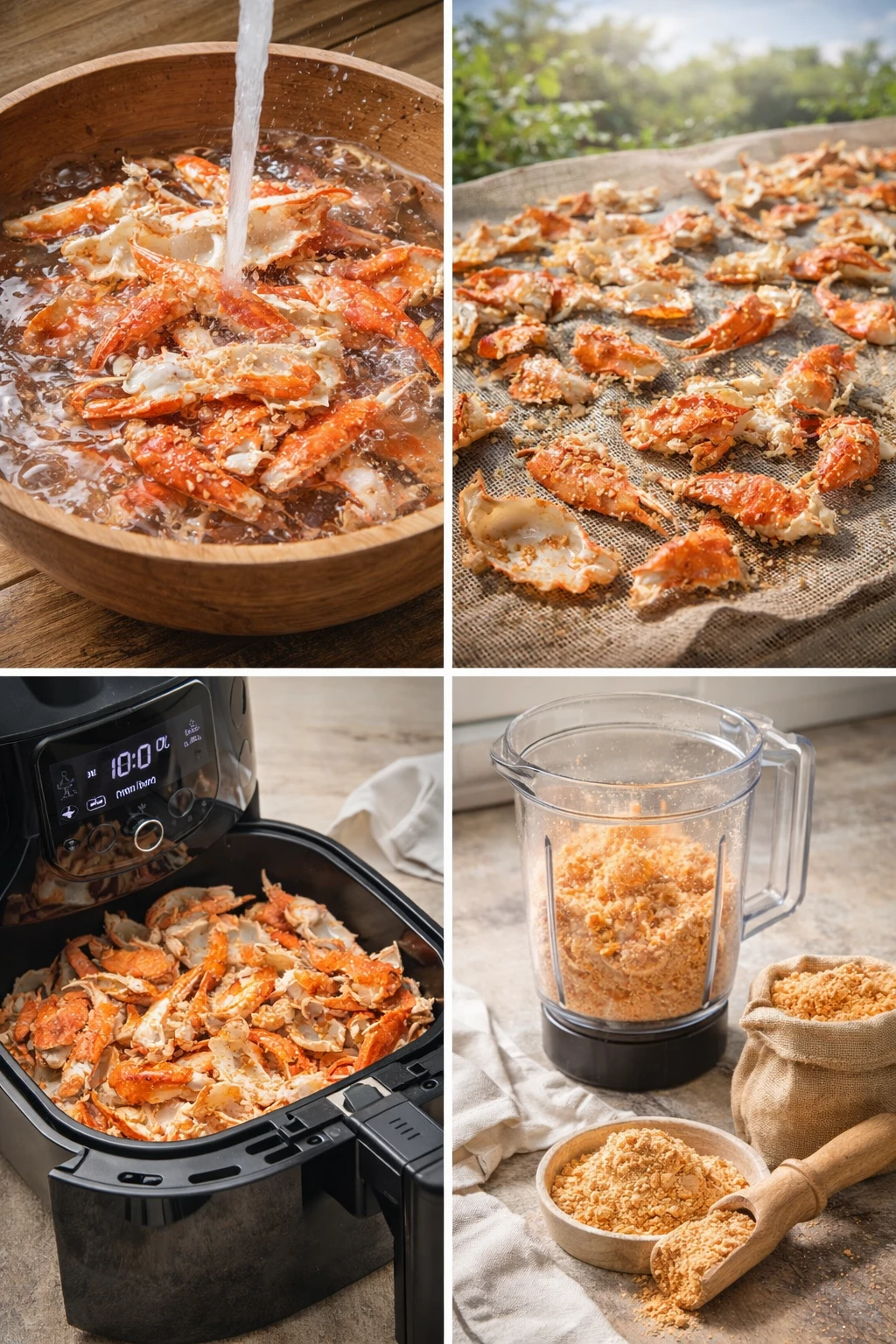 집에서 직접 만드는 &lsquo;대게 껍질 가루&rsquo;