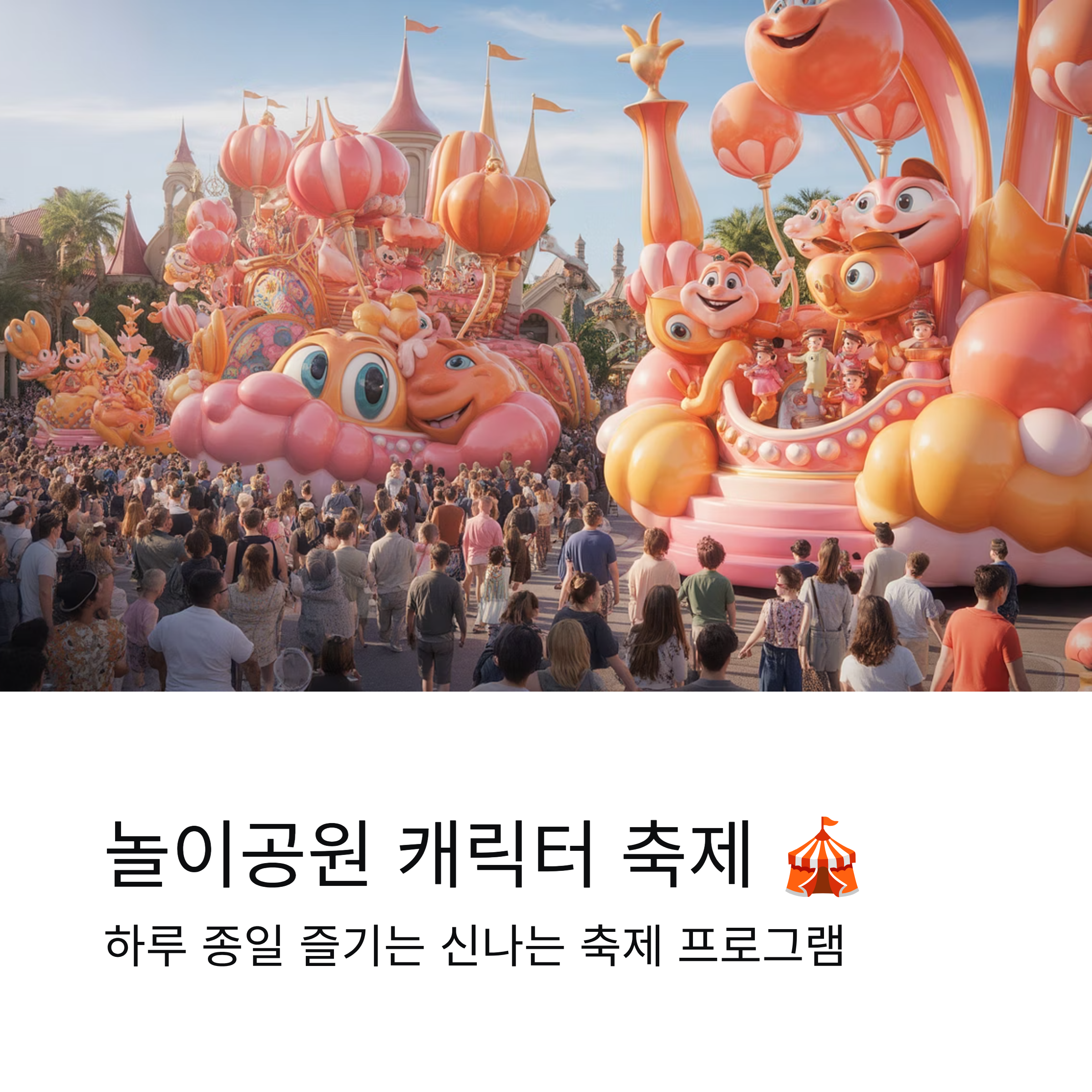 놀이공원 캐릭터 축제 프로그램 소개, 하루가 순식간에 지나가는 이유