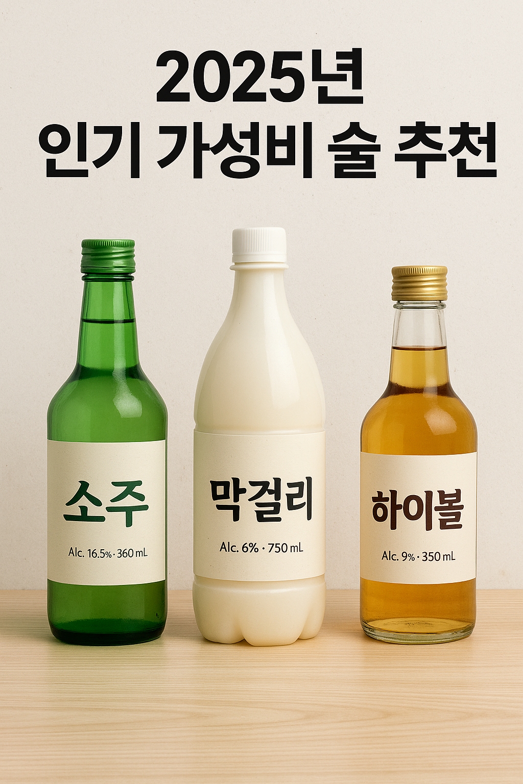 2025년 인기 가성비 술 추천