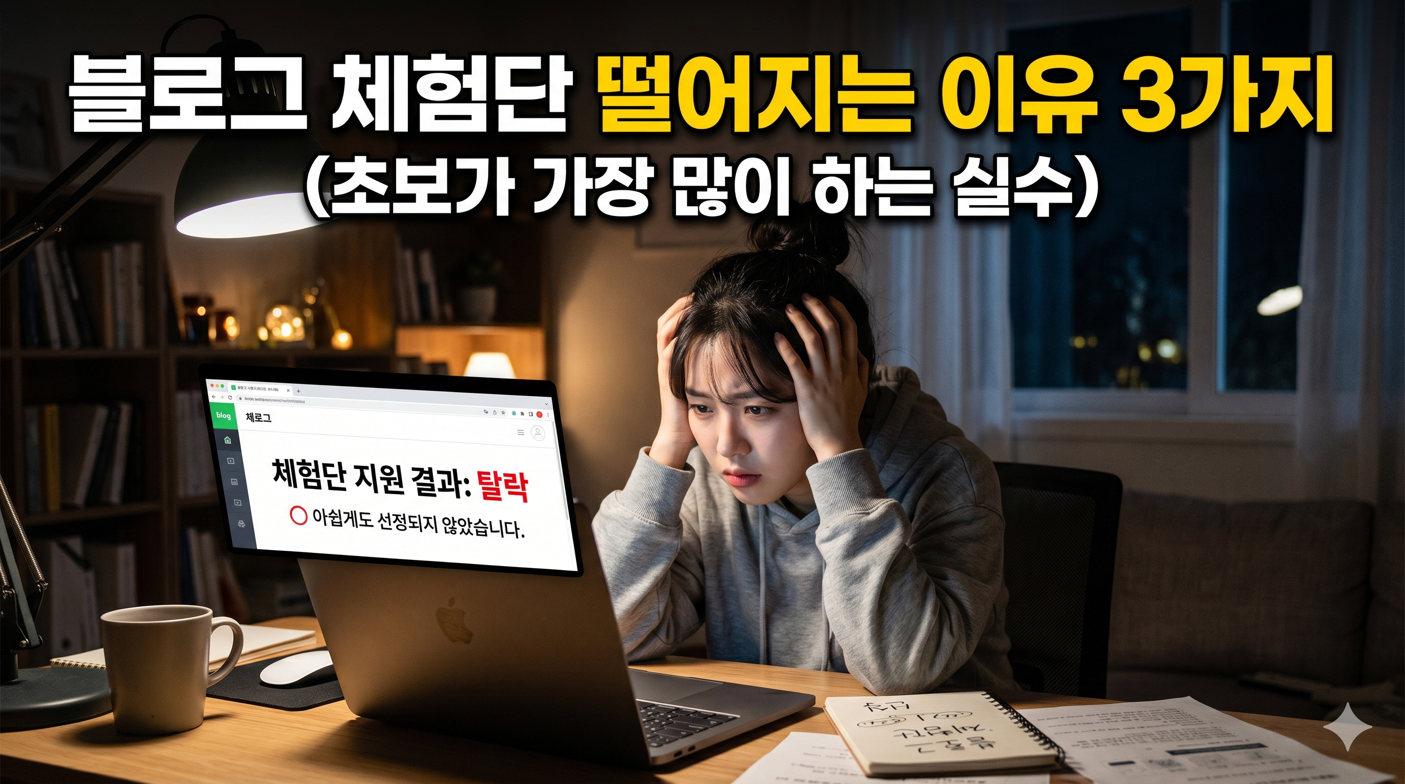 블로그 체험단 떨어지는 이유 3가지 (초보가 가장 많이 하는 실수)