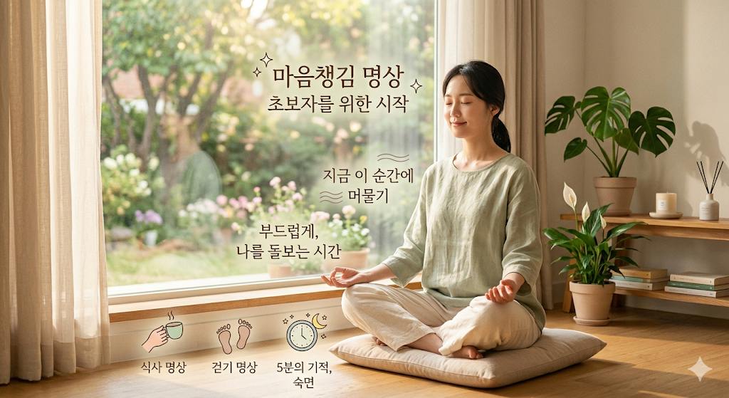 마음챙김 명상 초보자가 시작하는 방법