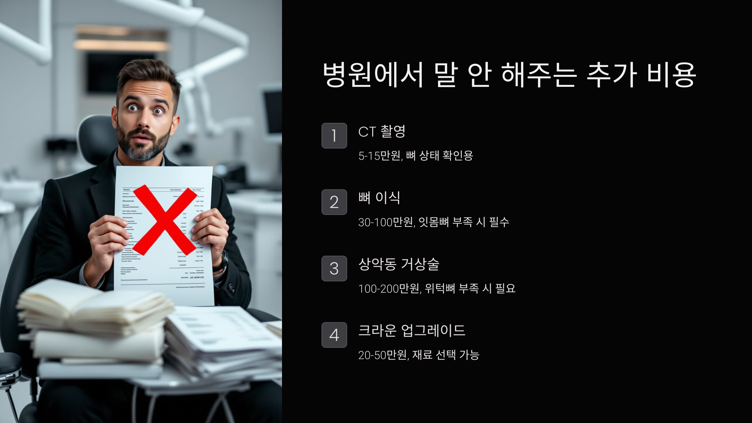 병원에서 말 안 해주는 추가 비용