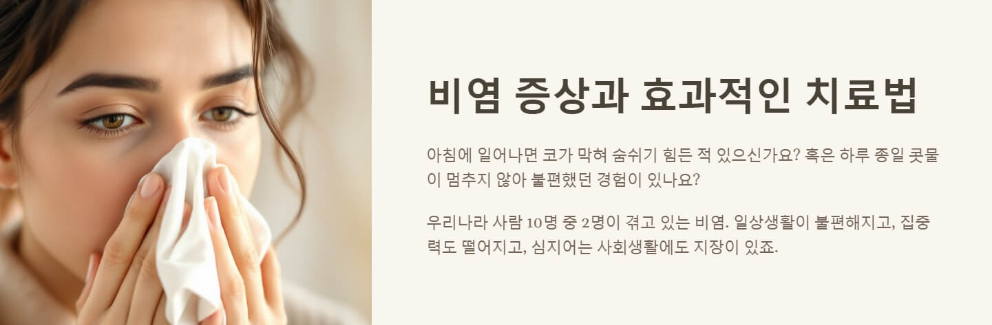 비염 증상 치료방법