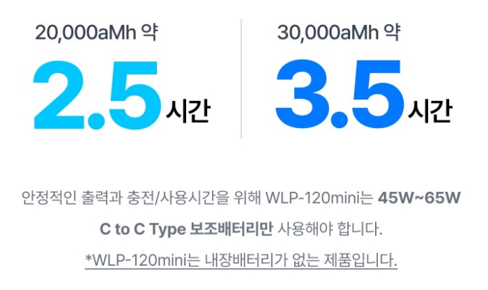 애니빔-5G-무선-미러링-휴대가능-빔프로젝터-WLP-120MINI