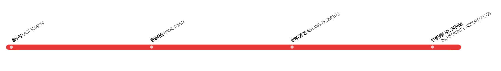 경기 공항버스 리무진 N4000 노선도