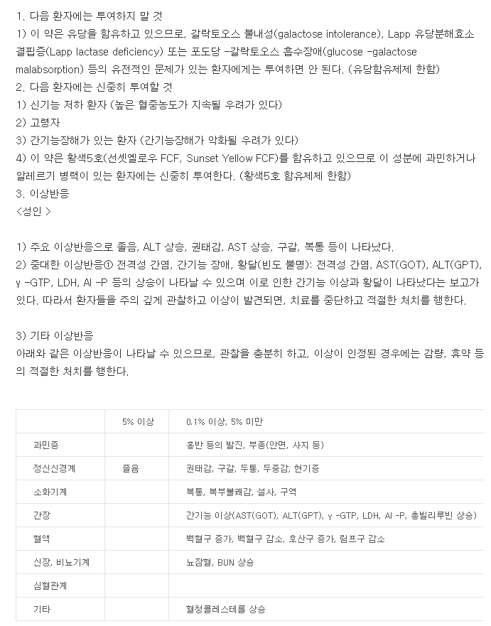 올로스틴정5mg-복용-주의사항