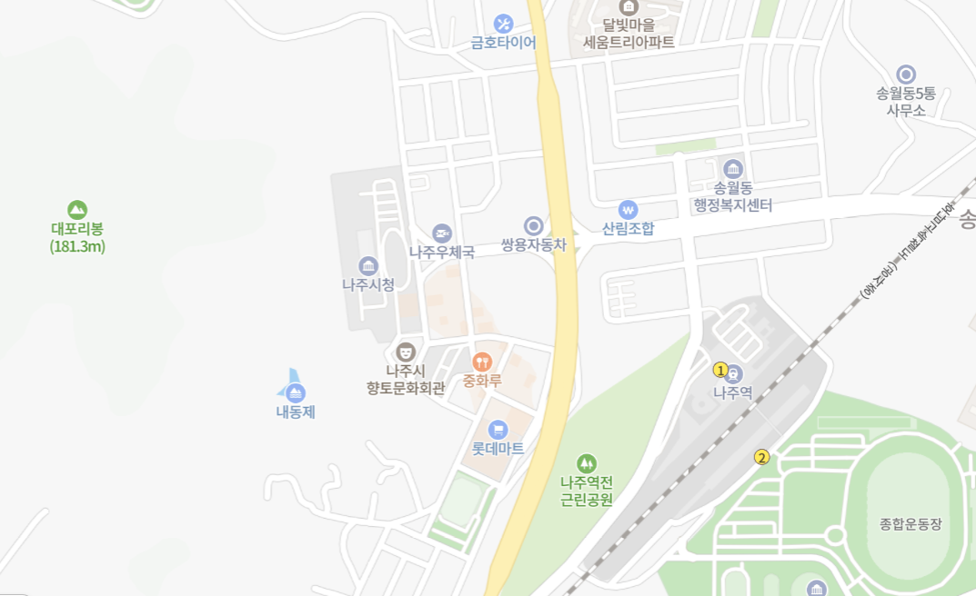 나주시 차량등록사업소 위치