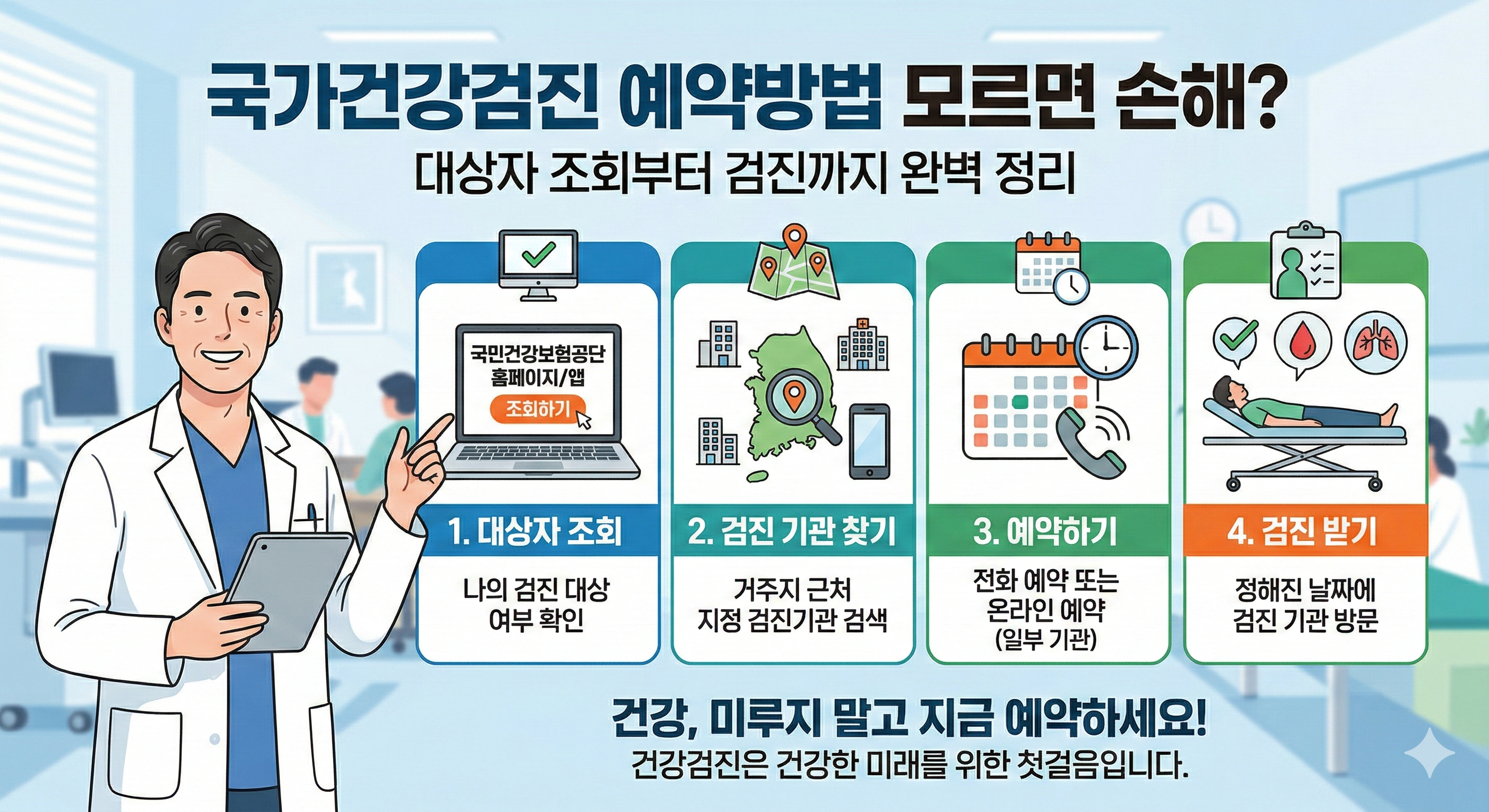 국가건강검진 예약방법