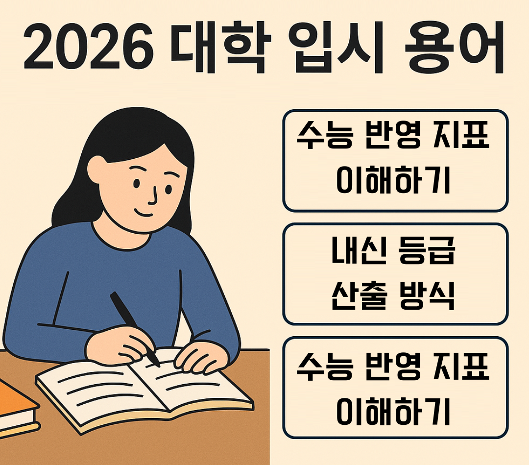 2026 대학 입시 용어 정리 인포그래픽