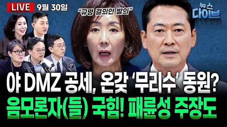 나경원 DMZ 지뢰 결의안 발의