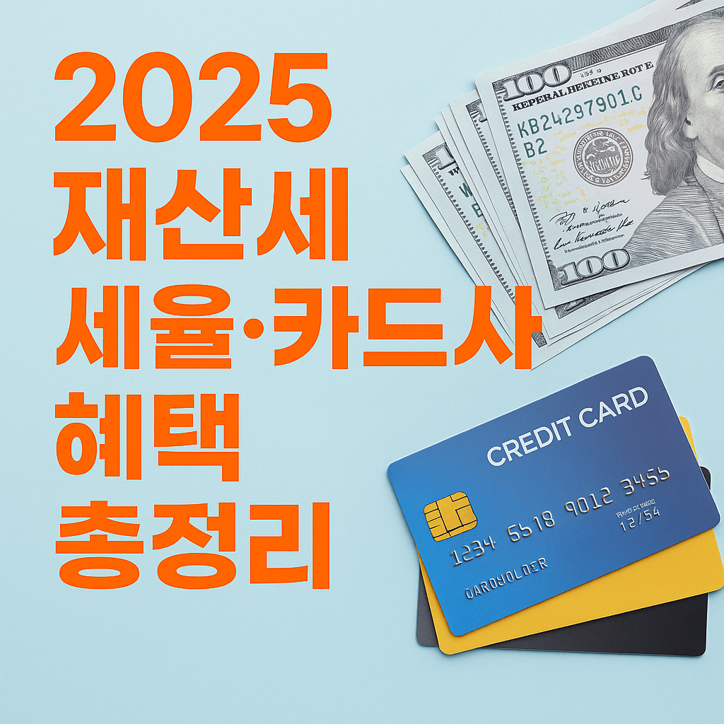 2025 재산세 세율·카드사 혜택 총정리|납부 방법·분납·감면까지