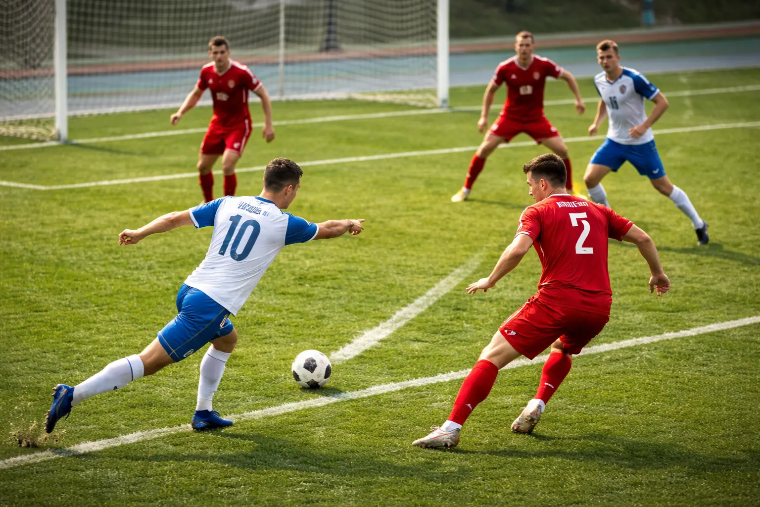 공을 소유하지 않은 상황에서 공간을 만들기 위해 유기적으로 움직이는 선수들
