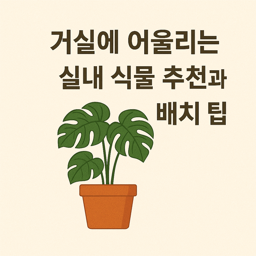 거실에 어울리는 실내 식물 추천과 배치 팁 사진