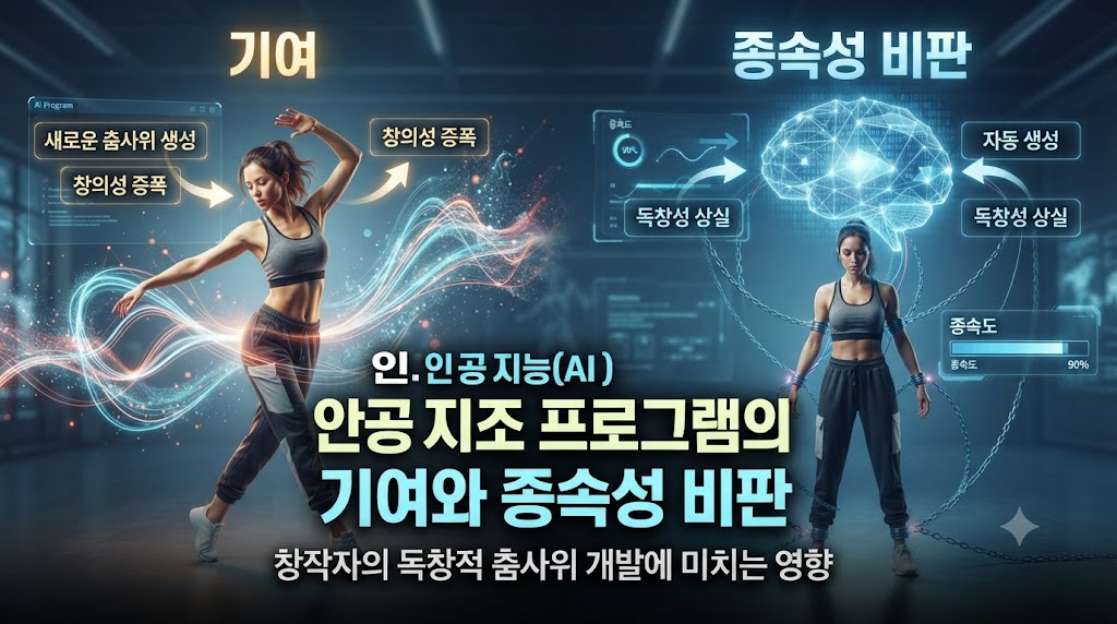 인공지능(AI) 안무 보조 프로그램이 창작자의 독창적 춤사위 개발에 미치는 기여와 종속성 비판