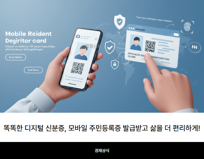 똑똑한 디지털 신분증, 모바일 주민등록증 발급받고 삶을 더 편리하게!